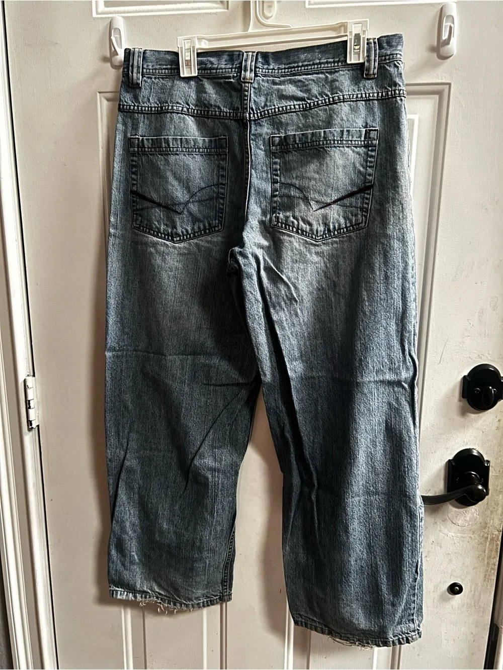 y2K anchor blue Men's Beyond Baggy Jeans in Light Blue Wash Sz 34 x 30